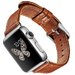 Curea iUni compatibila cu Apple Watch 1/2/3/4/5/6/7, 40mm, Vintage, Piele, Brown